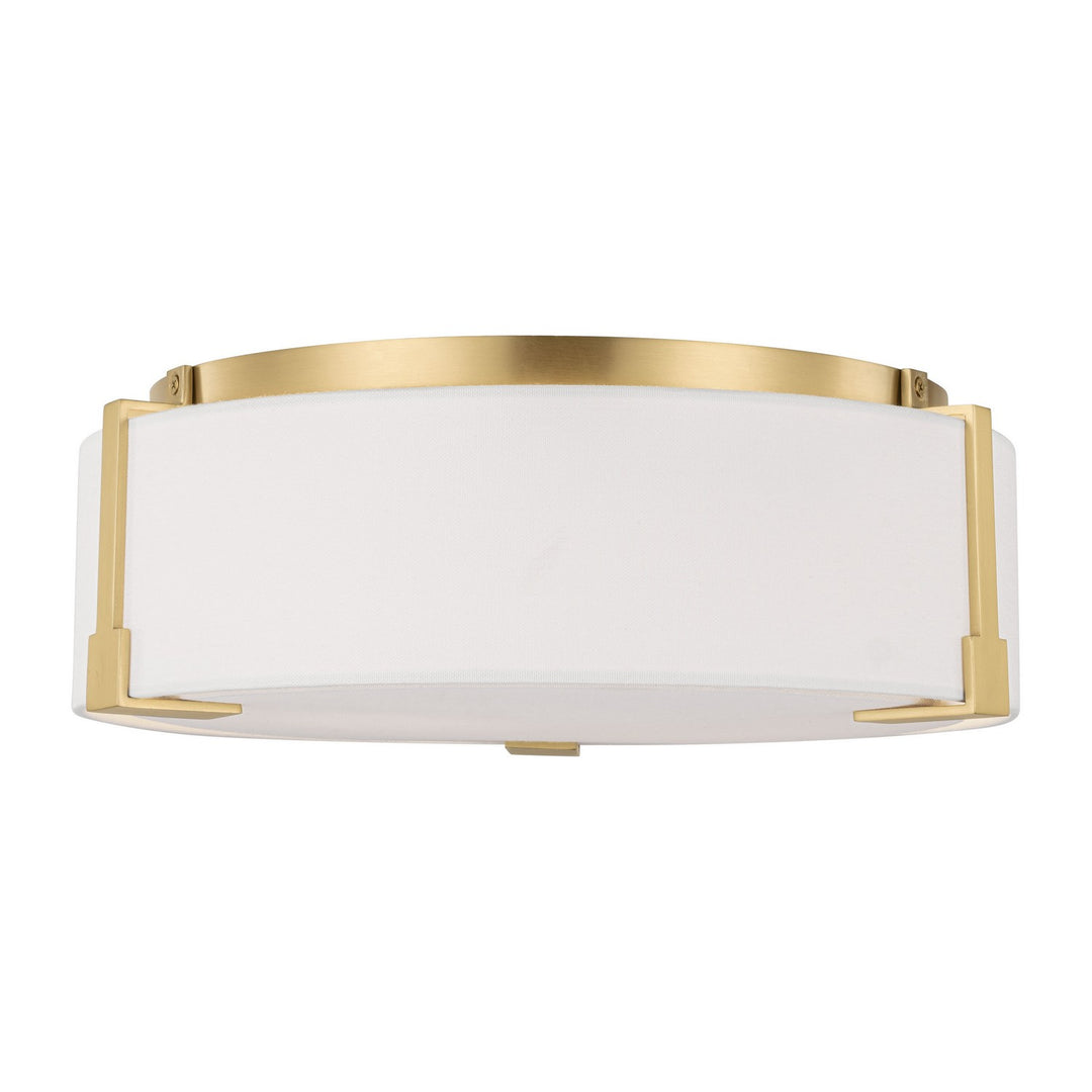 Bergen Two Light Flush Mount in Burnished Brass - available from The Lighting Shoppe, trusted by Canadian homeowners