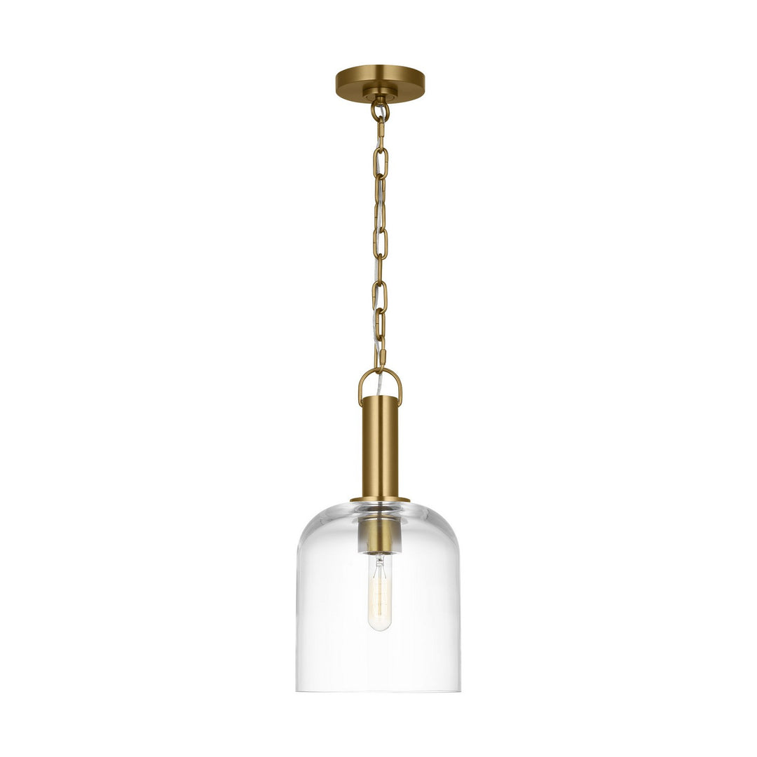Hartley One Light Pendant in Burnished Brass - available from The Lighting Shoppe, trusted by Canadian homeowners