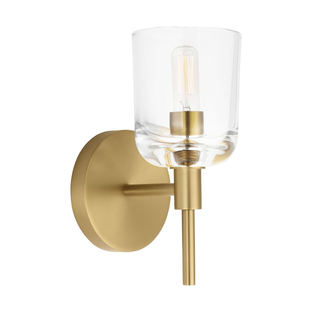Hartley One Light Wall Sconce in Burnished Brass - available from The Lighting Shoppe, trusted by Canadian homeowners