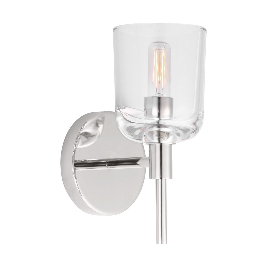 Hartley One Light Wall Sconce in Polished Nickel - available from The Lighting Shoppe, trusted by Canadian homeowners