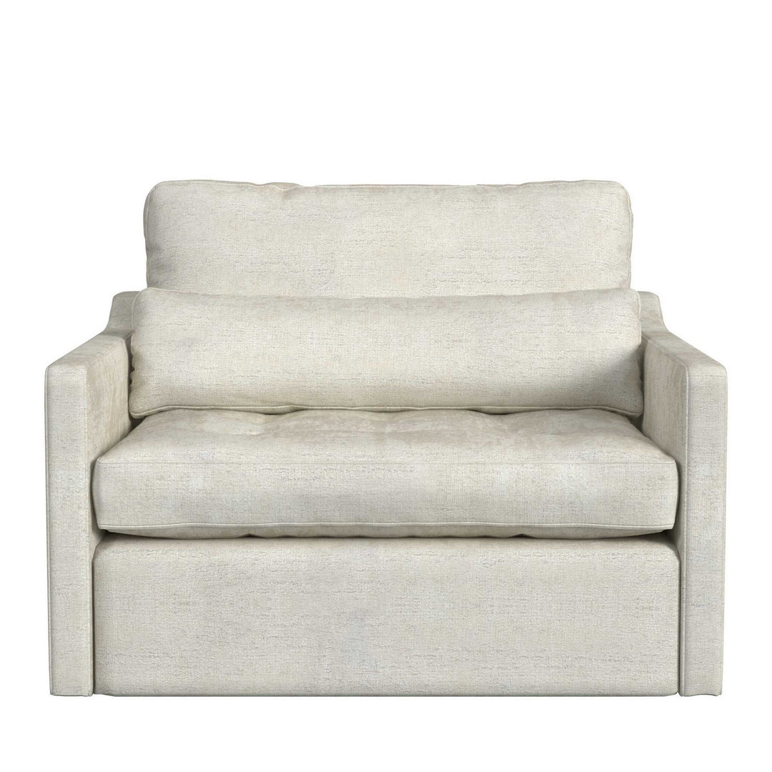 Chair-and-a-Half in White - available from The Lighting Shoppe, trusted by Canadian homeowners