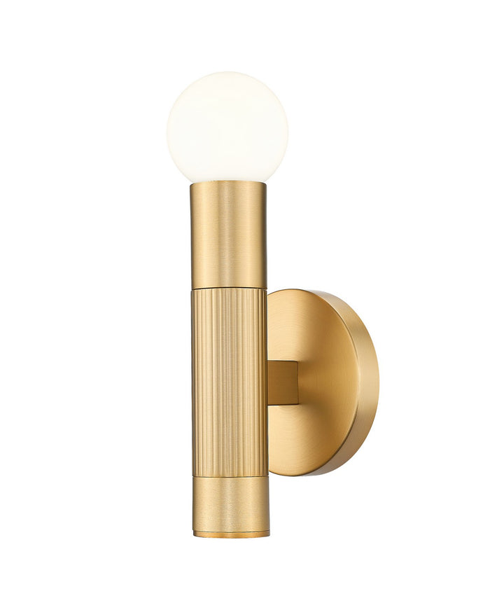 Stari One Light Wall Sconce in Modern Gold - available from The Lighting Shoppe, trusted by Canadian homeowners