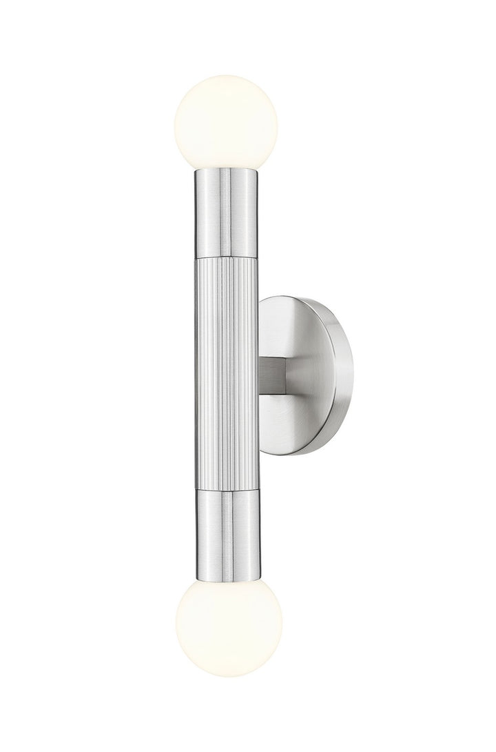 Stari Two Light Wall Sconce in Brushed Nickel - available from The Lighting Shoppe, trusted by Canadian homeowners