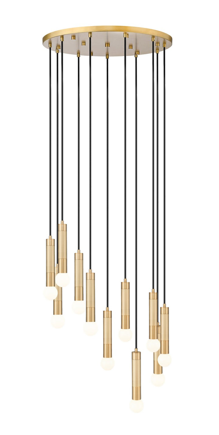Stari 11 Light Chandelier in Modern Gold - available from The Lighting Shoppe, trusted by Canadian homeowners