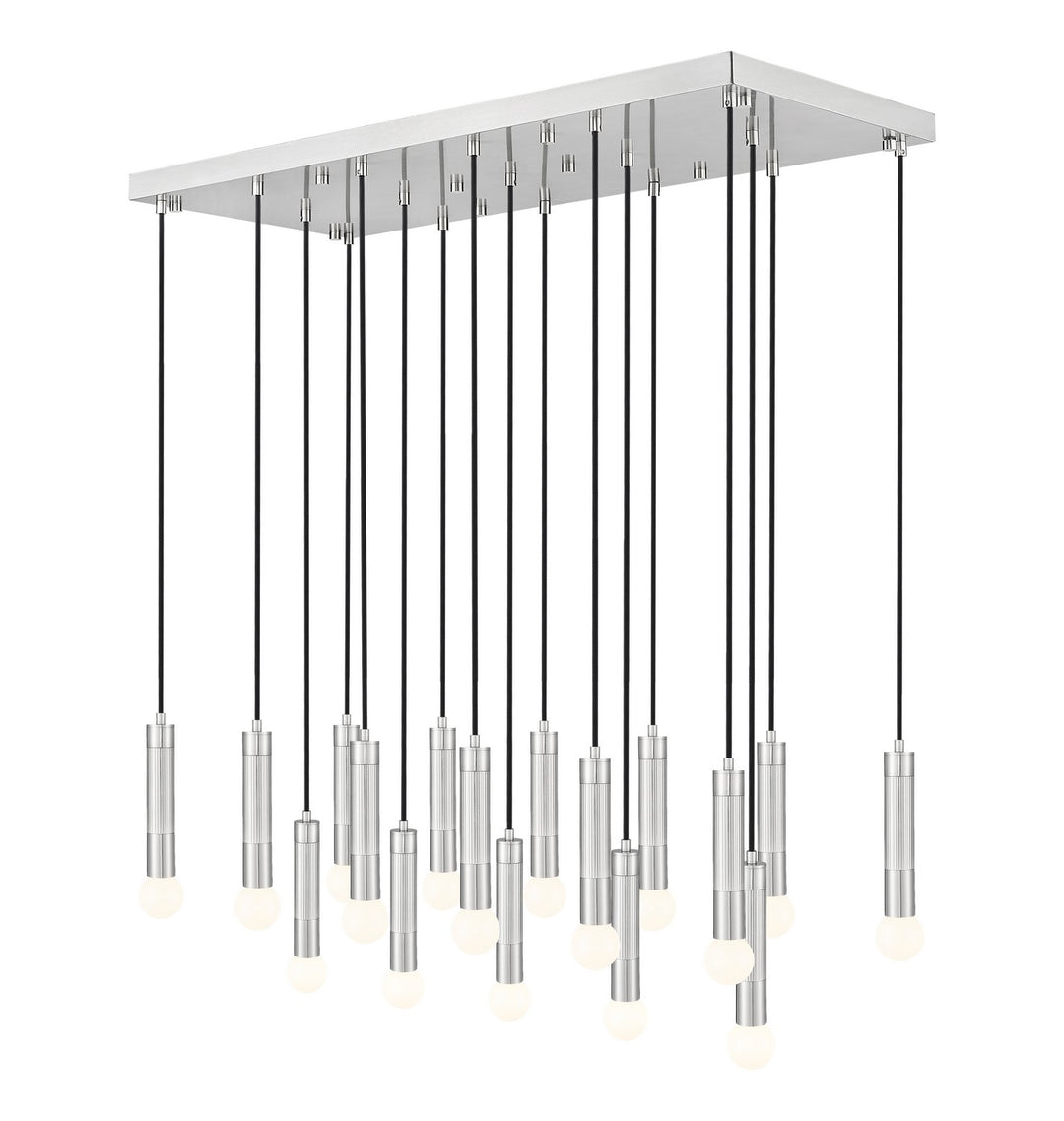 Stari 17 Light Linear Chandelier in Brushed Nickel - available from The Lighting Shoppe, trusted by Canadian homeowners
