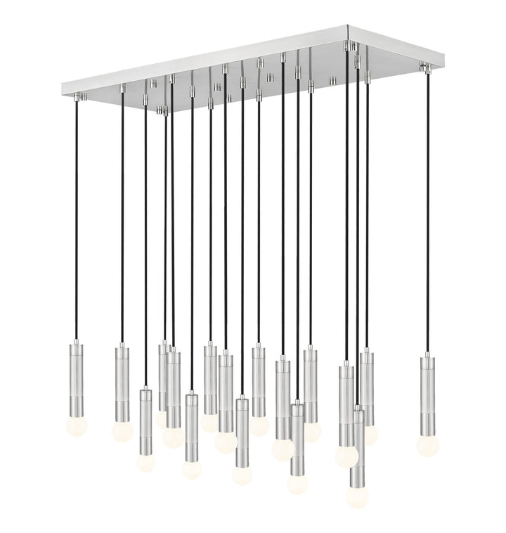 Stari 17 Light Linear Chandelier in Brushed Nickel - available from The Lighting Shoppe, trusted by Canadian homeowners