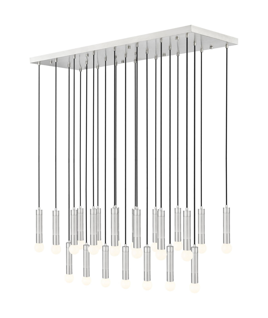 Stari 23 Light Linear Chandelier in Brushed Nickel - available from The Lighting Shoppe, trusted by Canadian homeowners