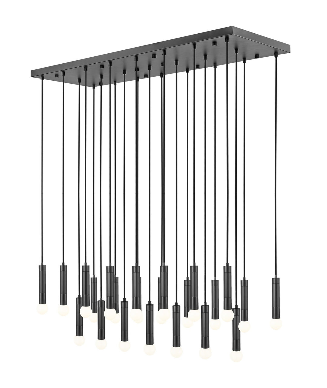 Stari 23 Light Linear Chandelier in Matte Black - available from The Lighting Shoppe, trusted by Canadian homeowners