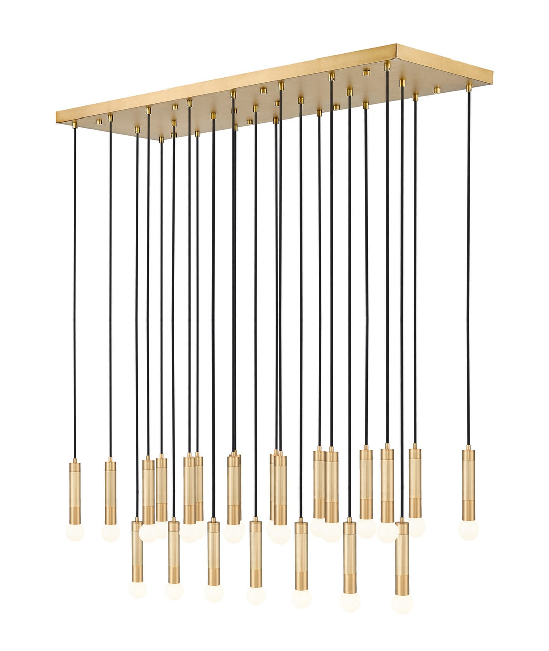 Stari 23 Light Linear Chandelier in Modern Gold - available from The Lighting Shoppe, trusted by Canadian homeowners