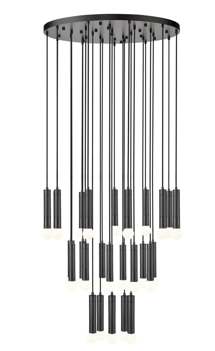 Stari 27 Light Chandelier in Matte Black - available from The Lighting Shoppe, trusted by Canadian homeowners