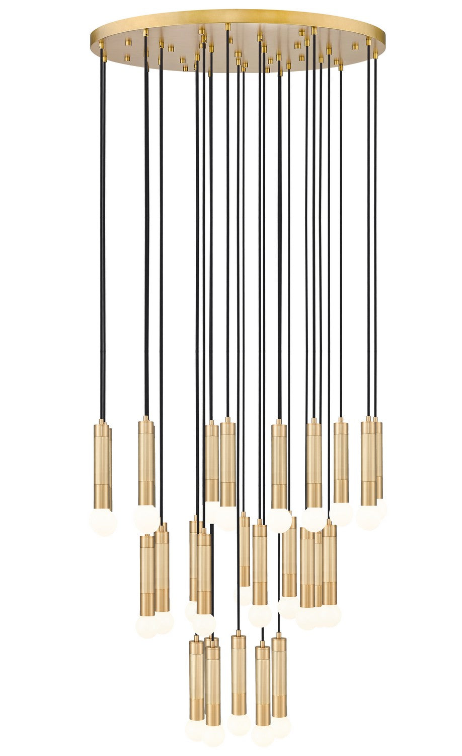 Stari 27 Light Chandelier in Modern Gold - available from The Lighting Shoppe, trusted by Canadian homeowners