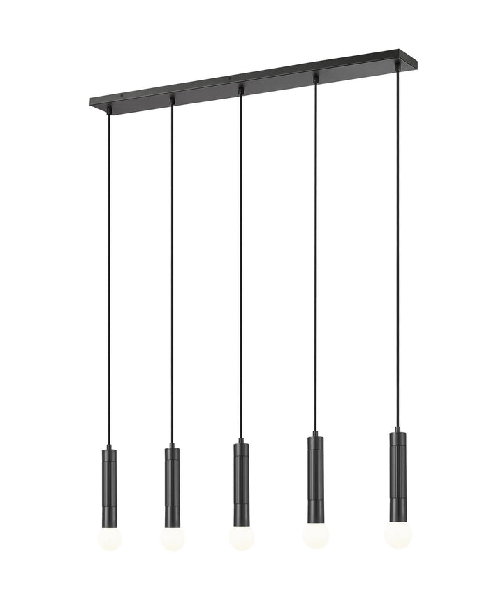 Z-Lite Canada - 1956P-5L-MB - Five Light Linear Chandelier - Stari - Matte Black
