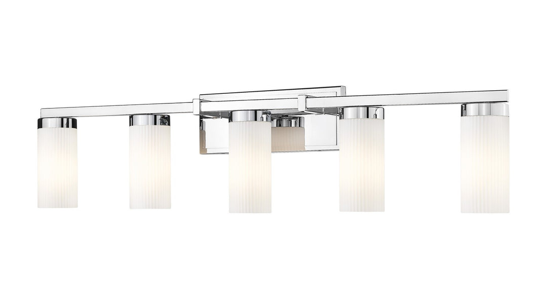 Danica Five Light Vanity in Chrome - available from The Lighting Shoppe, trusted by Canadian homeowners