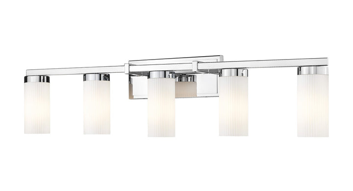 Danica Five Light Vanity in Chrome - available from The Lighting Shoppe, trusted by Canadian homeowners