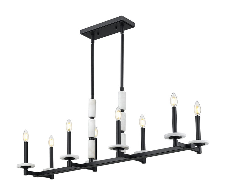 Z-Lite Canada - 3045-8L-MB - Eight Light Linear Chandelier - Kaden - Matte Black