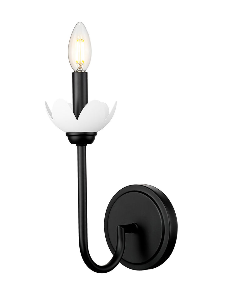 Allistair One Light Wall Sconce in Matte Black - available from The Lighting Shoppe, trusted by Canadian homeowners