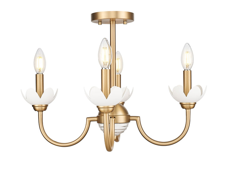 Z-Lite Canada - 352-4SF-MGLD - Four Light Semi Flush Mount - Allistair - Modern Gold