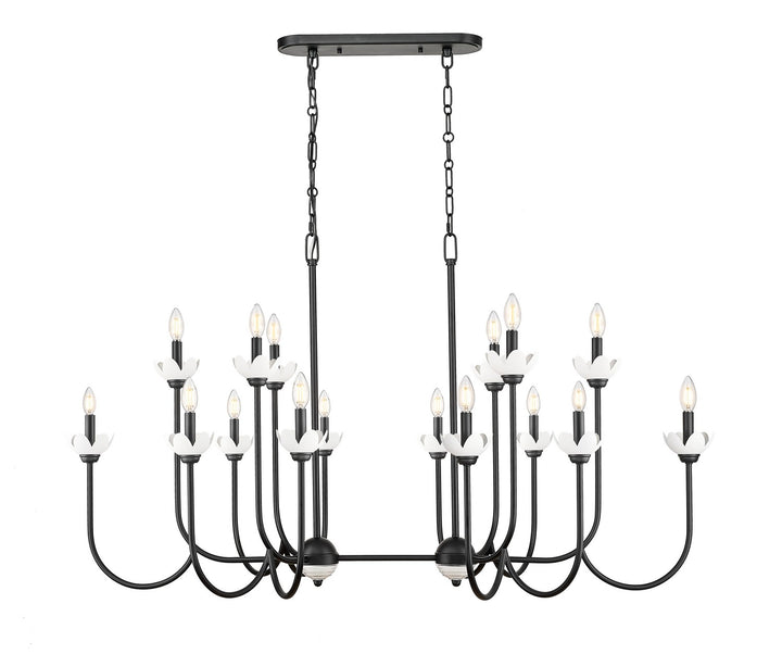 Z-Lite Canada - 352-56L-MB - 16 Light Linear Chandelier - Allistair - Matte Black