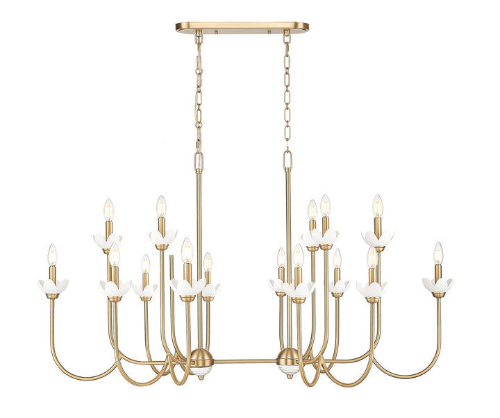 Z-Lite Canada - 352-56L-MGLD - 16 Light Linear Chandelier - Allistair - Modern Gold
