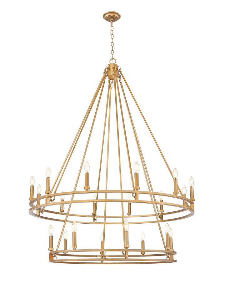 Z-Lite Canada - 4005-20SBR - 20 Light Chandelier - Dennison - Signature Brass