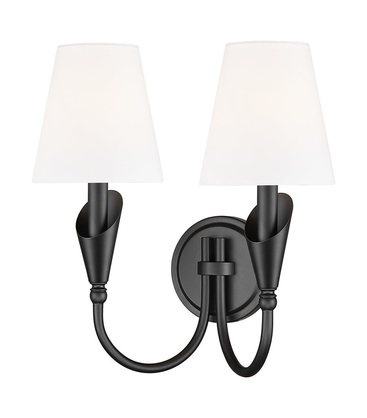 Z-Lite Canada - 4014-2S-MB - Two Light Wall Sconce - Claudelle - Matte Black