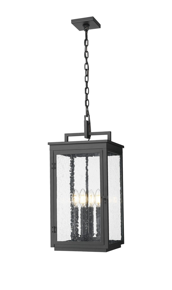 Z-Lite Canada - 5019CHB-BK - Four Light Outdoor Chain Mount Ceiling Fixture - Hartwell - Sand Black