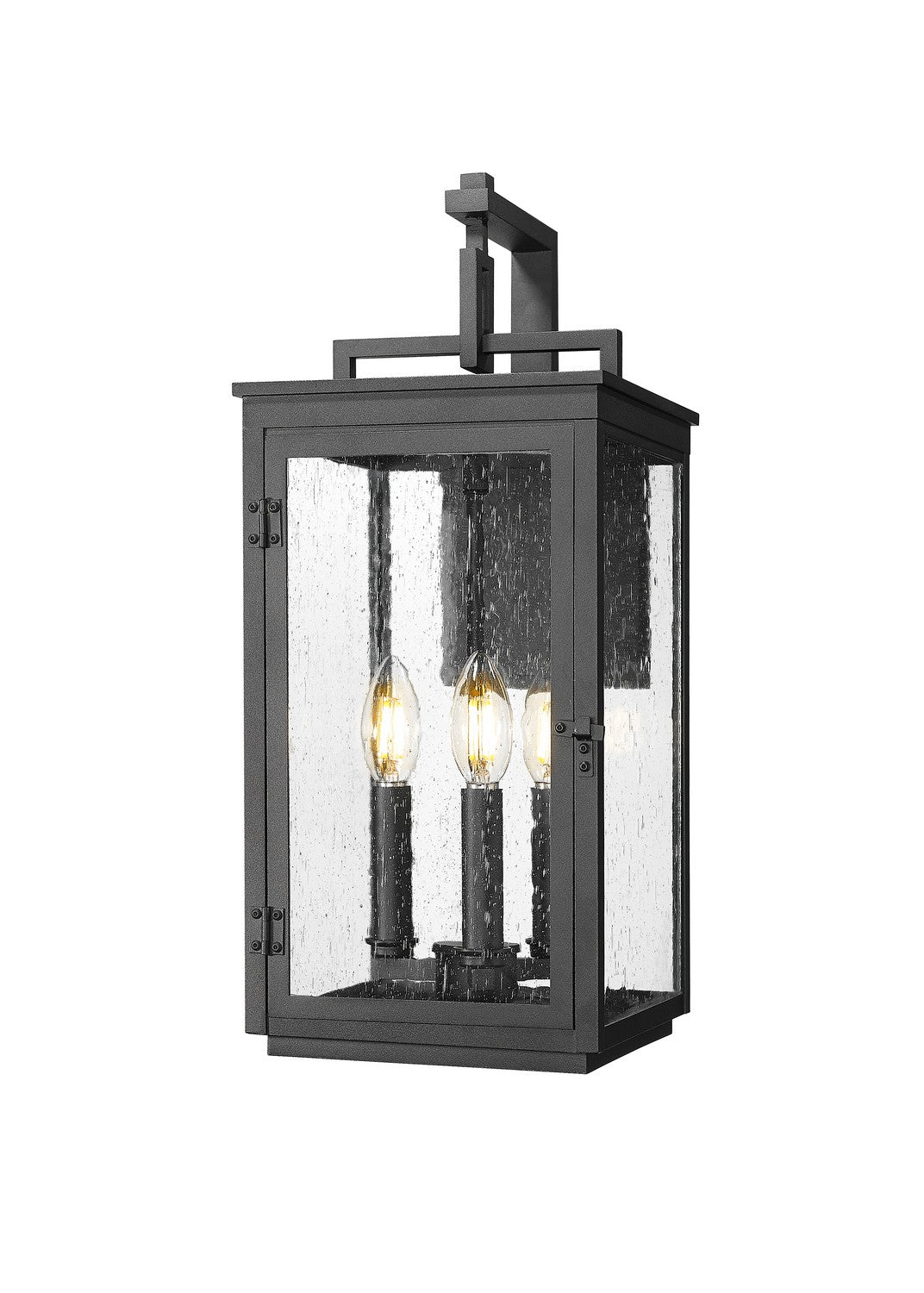 Hartwell Three Light Outdoor Wall Mount in Sand Black - available from The Lighting Shoppe, trusted by Canadian homeowners