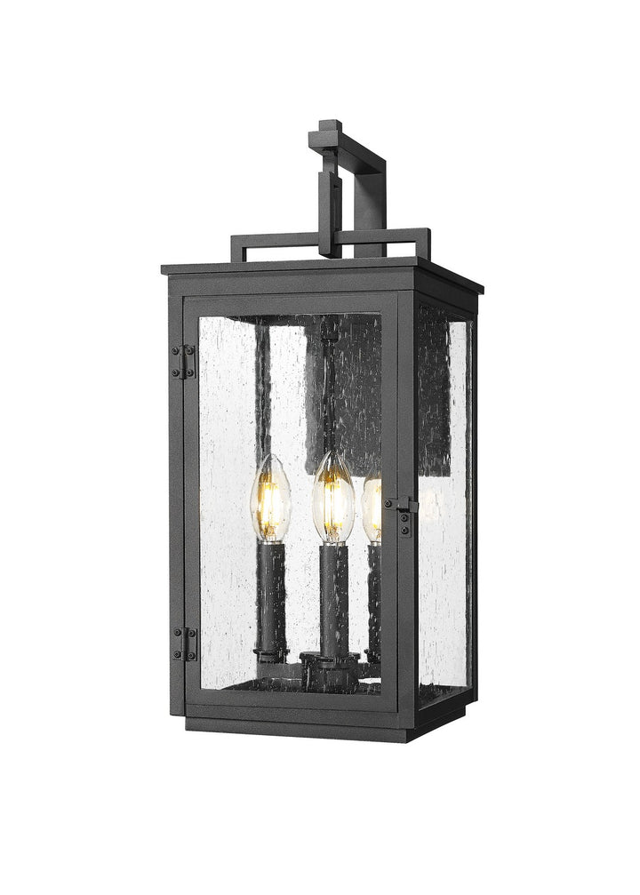 Hartwell Three Light Outdoor Wall Mount in Sand Black - available from The Lighting Shoppe, trusted by Canadian homeowners
