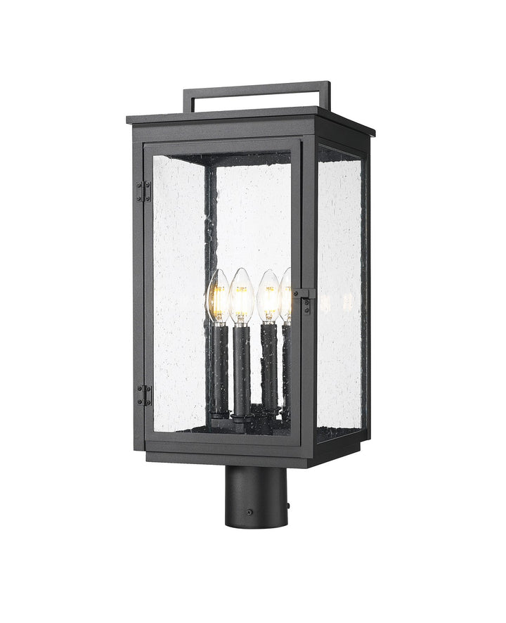 Z-Lite Canada - 5019PHBR-BK - Four Light Outdoor Post Mount - Hartwell - Sand Black