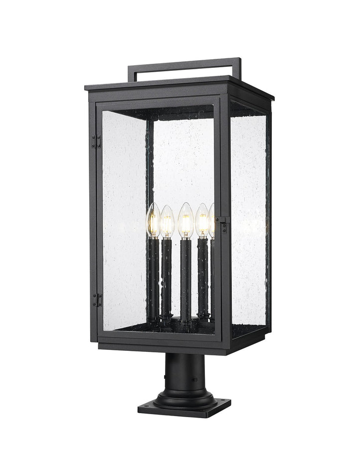 Z-Lite Canada - 5019PHXLR-533PM-BK - Five Light Outdoor Pier Mount - Hartwell - Sand Black