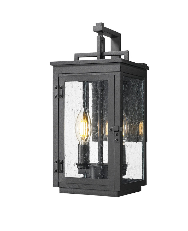 Hartwell Two Light Outdoor Wall Mount in Sand Black - available from The Lighting Shoppe, trusted by Canadian homeowners