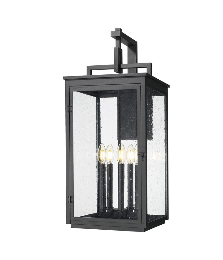 Hartwell Five Light Outdoor Wall Mount in Sand Black - available from The Lighting Shoppe, trusted by Canadian homeowners