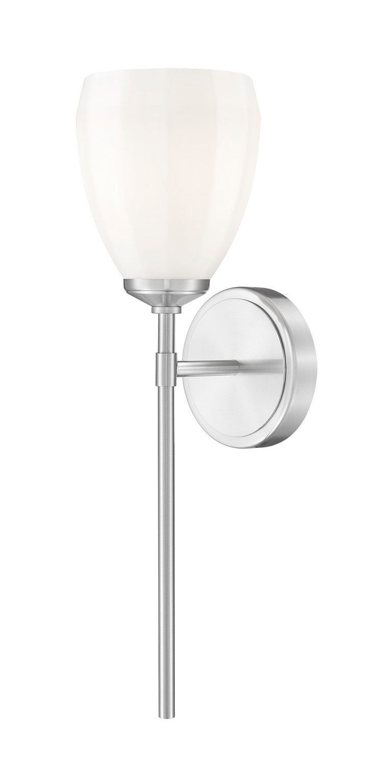 Oren One Light Wall Sconce in Brushed Nickel - available from The Lighting Shoppe, trusted by Canadian homeowners