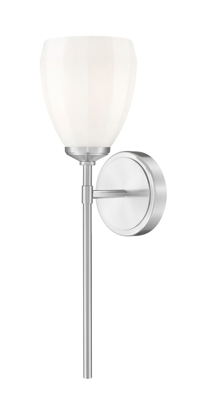 Oren One Light Wall Sconce in Brushed Nickel - available from The Lighting Shoppe, trusted by Canadian homeowners