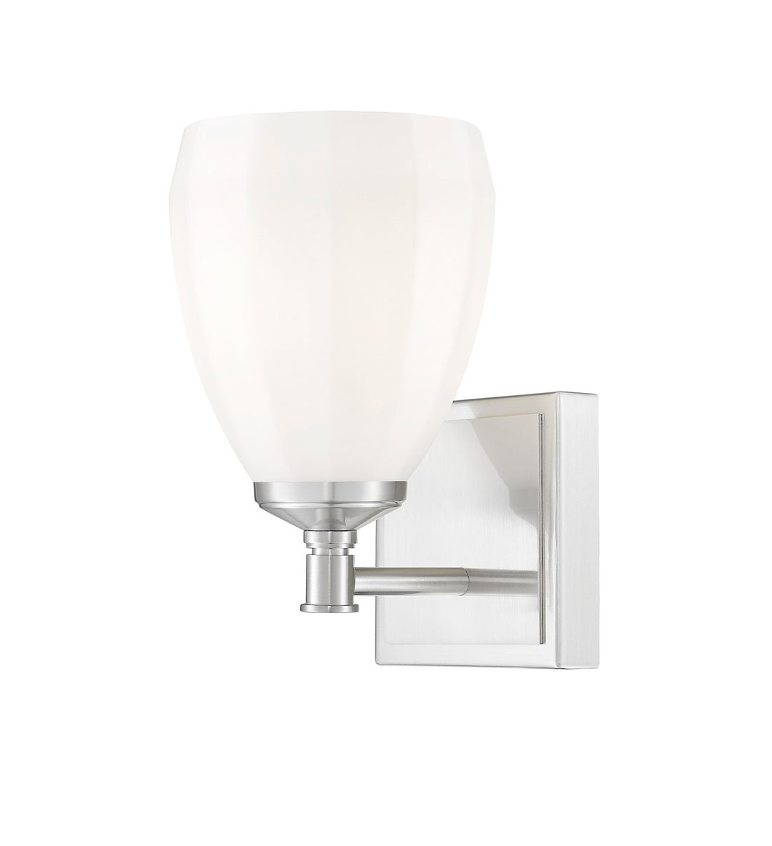 Oren One Light Vanity in Brushed Nickel - available from The Lighting Shoppe, trusted by Canadian homeowners