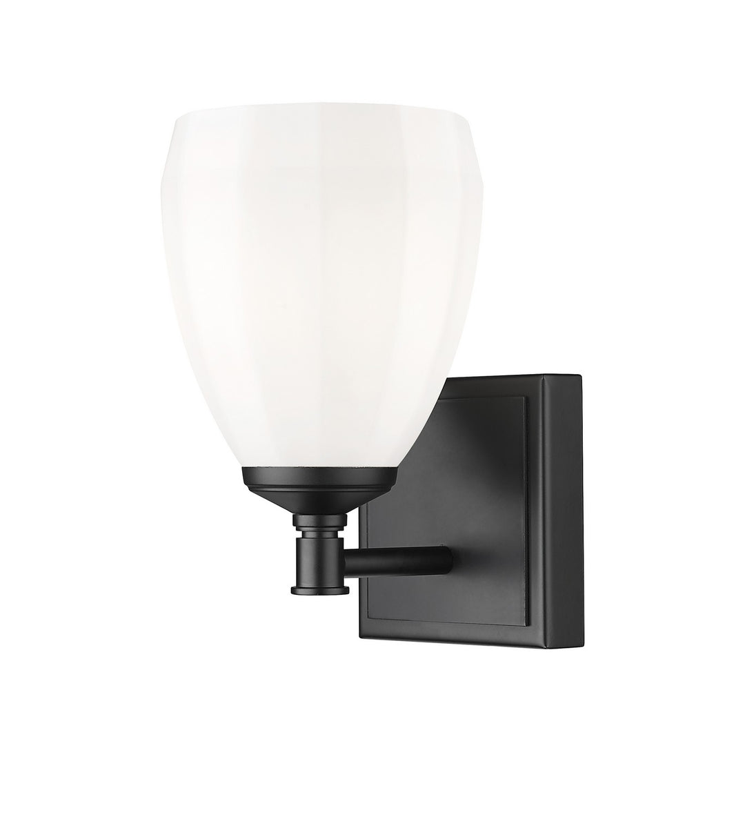 Oren One Light Vanity in Matte Black - available from The Lighting Shoppe, trusted by Canadian homeowners
