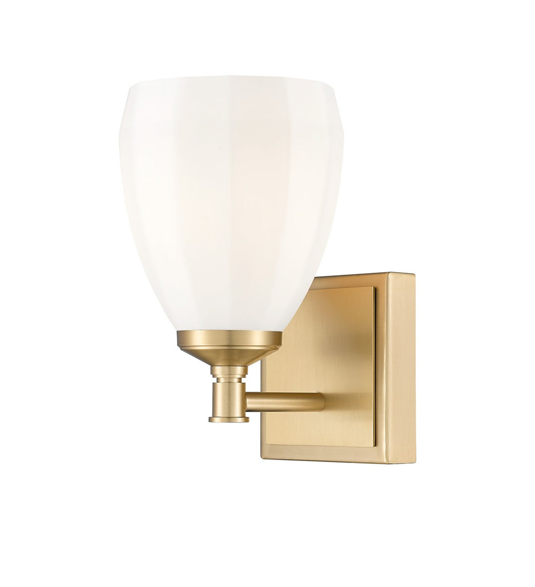 Oren One Light Vanity in Modern Gold - available from The Lighting Shoppe, trusted by Canadian homeowners