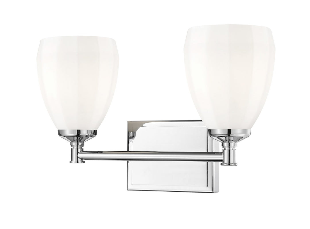 Oren Two Light Vanity in Chrome - available from The Lighting Shoppe, trusted by Canadian homeowners