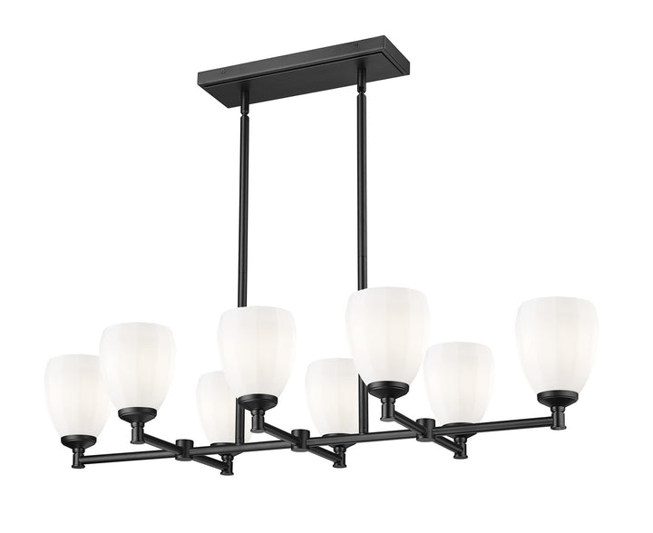 Z-Lite Canada - 7004-8L-MB - Eight Light Linear Chandelier - Oren - Matte Black