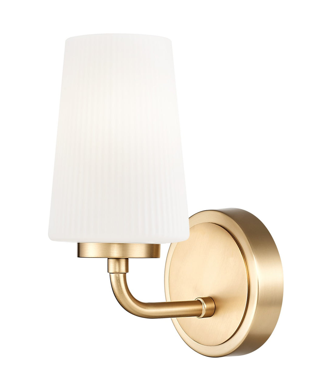 Montford One Light Wall Sconce in Modern Gold - available from The Lighting Shoppe, trusted by Canadian homeowners