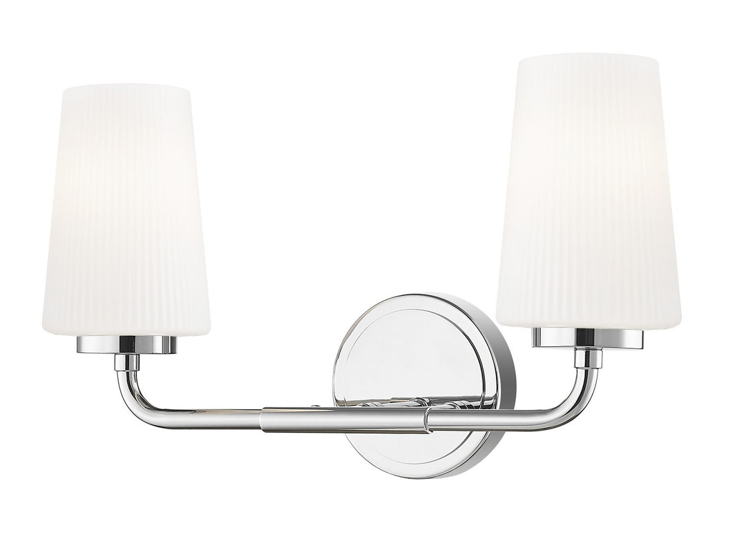 Montford Two Light Vanity in Chrome - available from The Lighting Shoppe, trusted by Canadian homeowners
