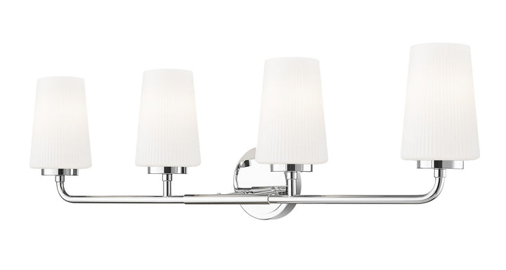 Montford Four Light Vanity in Chrome - available from The Lighting Shoppe, trusted by Canadian homeowners