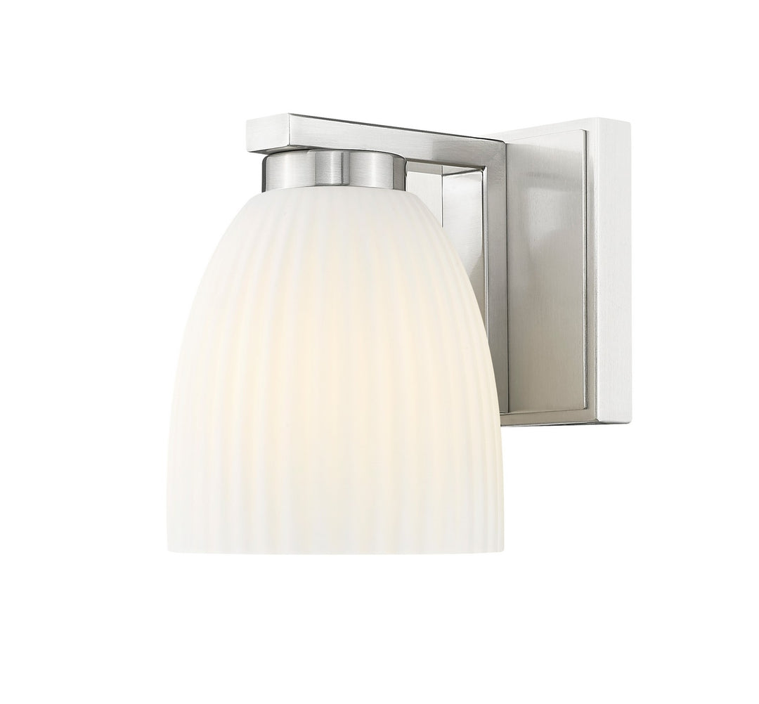 Naya One Light Wall Sconce in Brushed Nickel - available from The Lighting Shoppe, trusted by Canadian homeowners