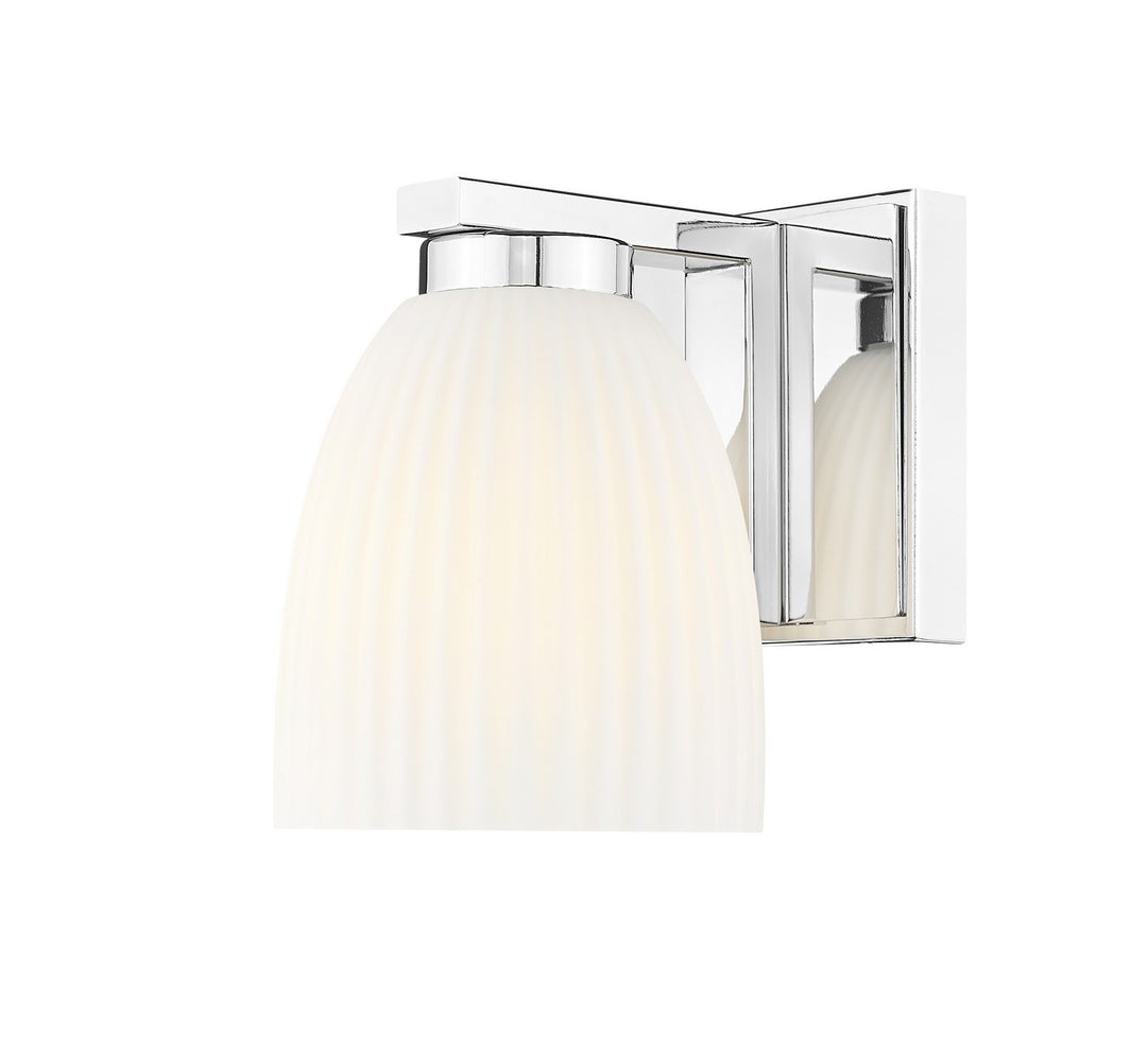 Naya One Light Wall Sconce in Chrome - available from The Lighting Shoppe, trusted by Canadian homeowners