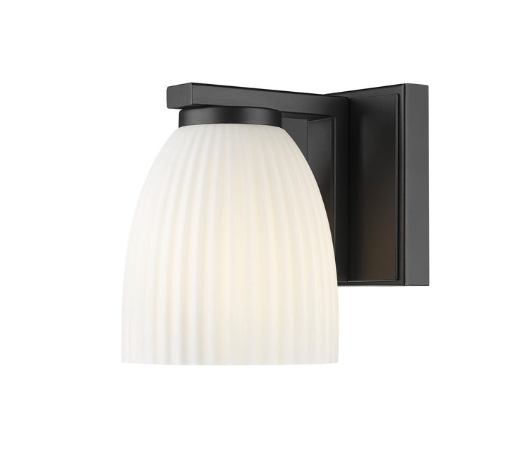 Naya One Light Wall Sconce in Matte Black - available from The Lighting Shoppe, trusted by Canadian homeowners