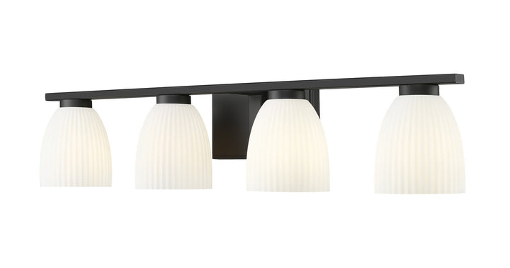 Z-Lite Canada - 7518-4V-MB - Four Light Vanity - Naya - Matte Black