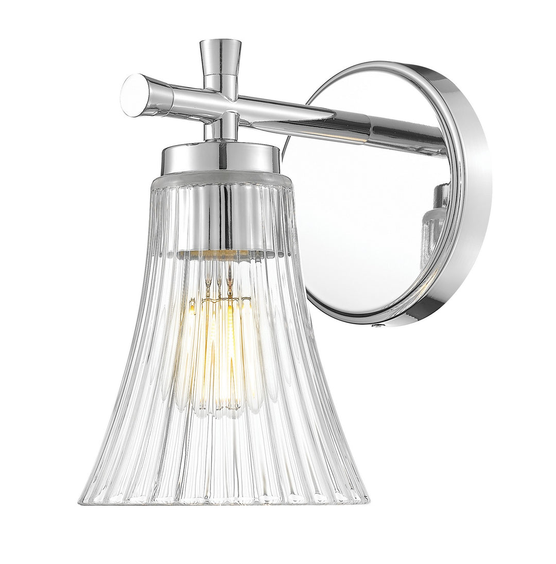 Belle One Light Wall Sconce in Chrome - available from The Lighting Shoppe, trusted by Canadian homeowners