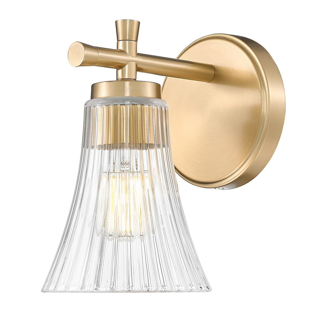 Belle One Light Wall Sconce in Modern Gold - available from The Lighting Shoppe, trusted by Canadian homeowners