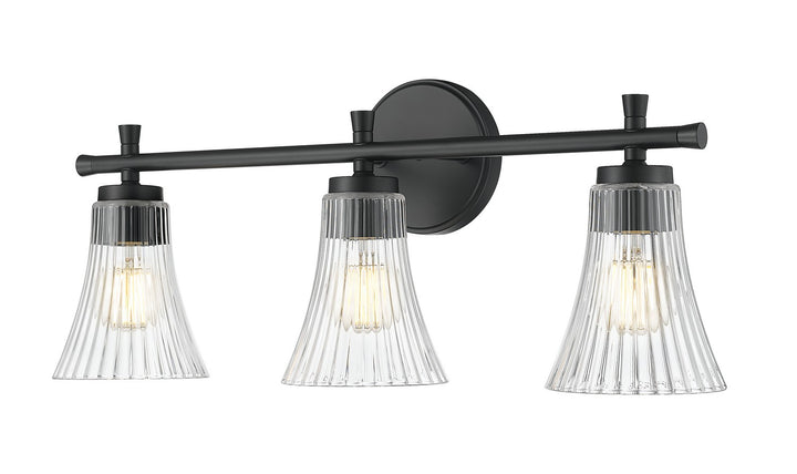 Z-Lite Canada - 7519-3V-MB - Three Light Vanity - Belle - Matte Black