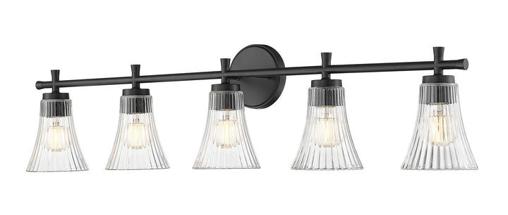 Z-Lite Canada - 7519-5V-MB - Five Light Vanity - Belle - Matte Black